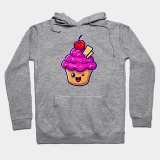 Cute Cup Cake Cartoon Hoodie